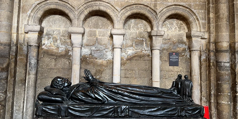 Romanesque arcading in the transept of Ely Cathedral