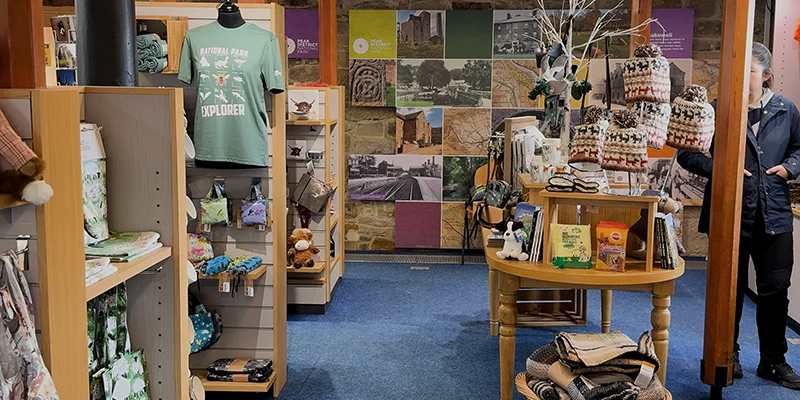 The interior of a gift and craft shop in Bakewell