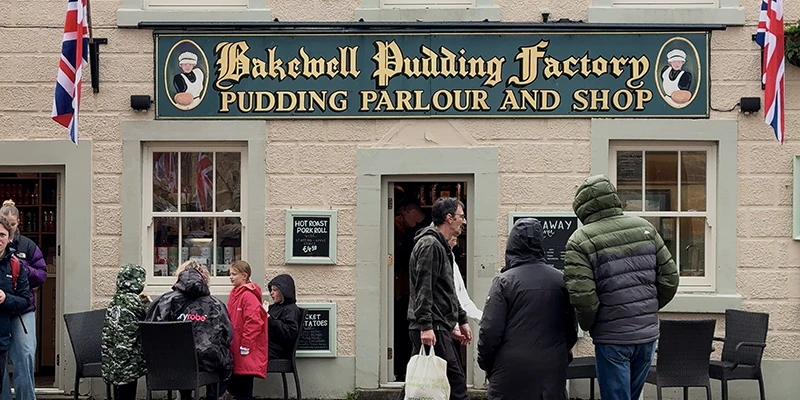The Bakewell Pudding Factory shop and parlour