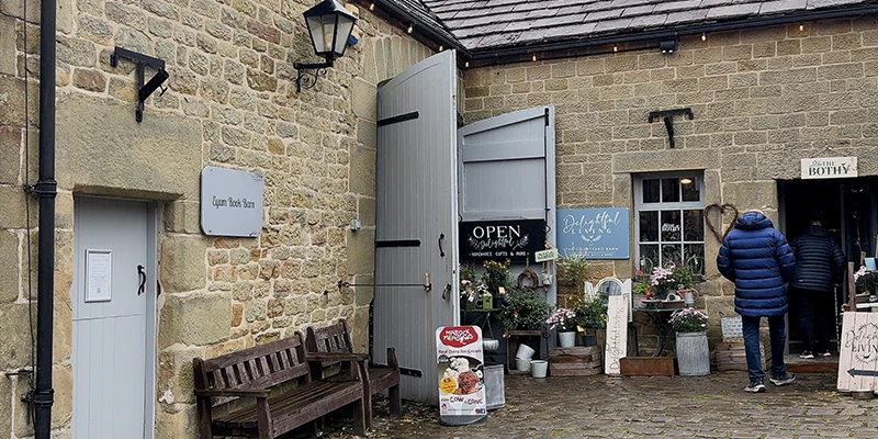 Shop entrance in Eyam