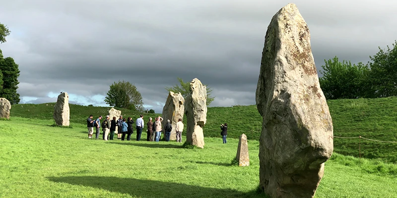 Standing stones of the great circle at Avebury