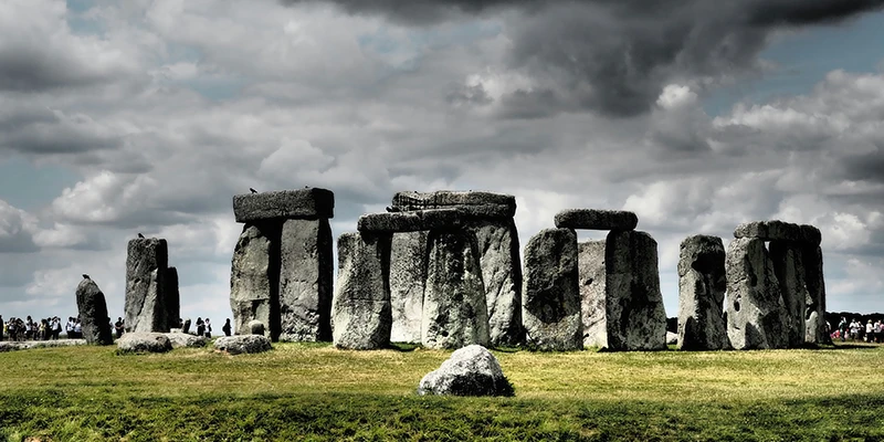 Stonehenge under heavy cloud