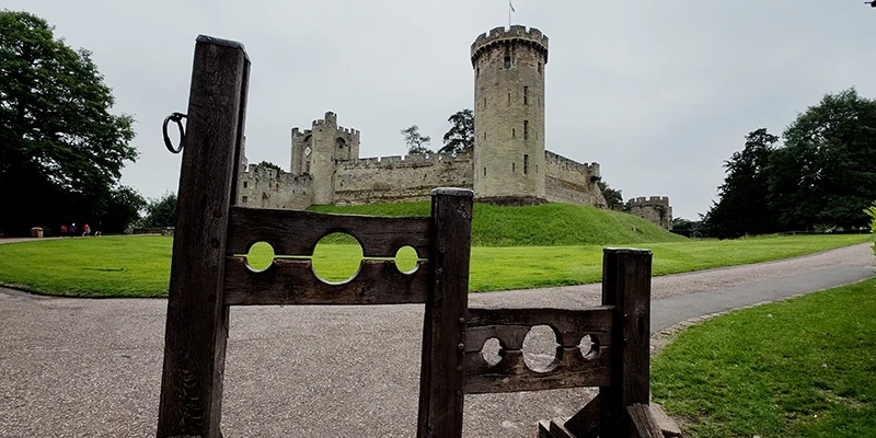 The northeast walls of Warwick Castle