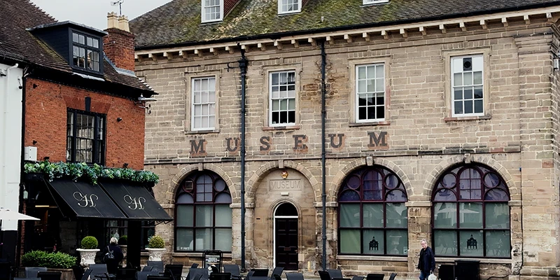 The Market Hall of 1670 in Warwick, now the county museum