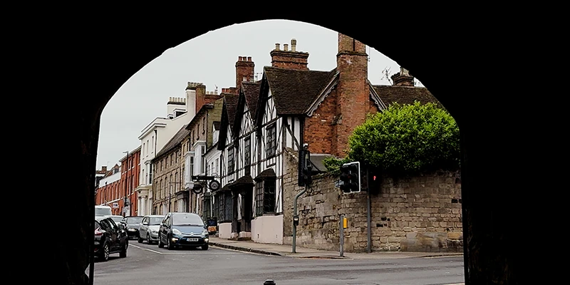 Shops and restaurants along Smith Street, the high street of Warwick
