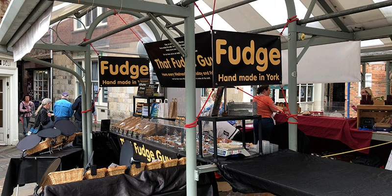 Market stalls