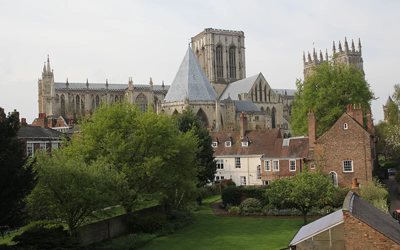 York Minster seen across the museum gardens
