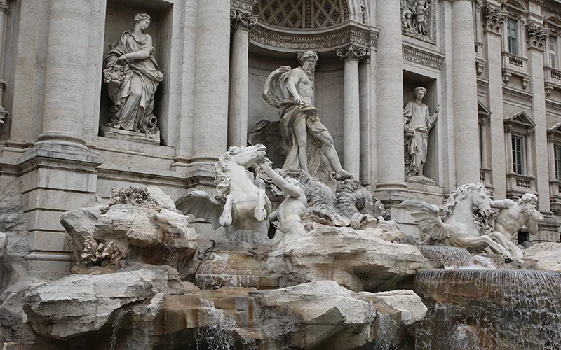 The Trevi Fountain in Rome