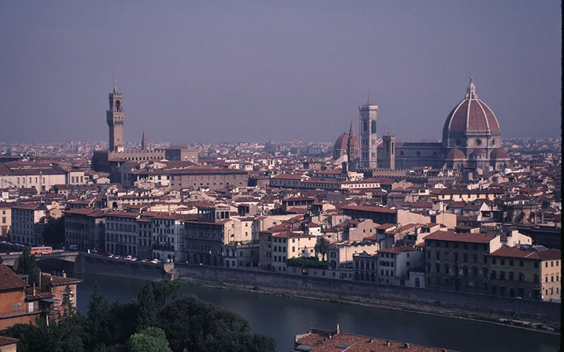 Panorama of Florence with the Duomo and the Arno