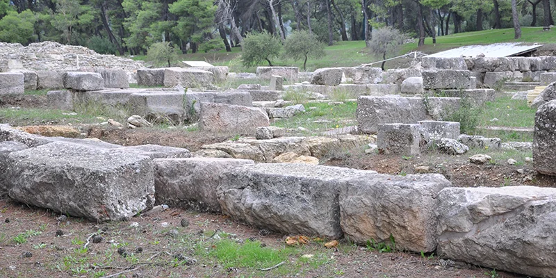 Ruins of the sanctuary of Asklepios at Epidaurus