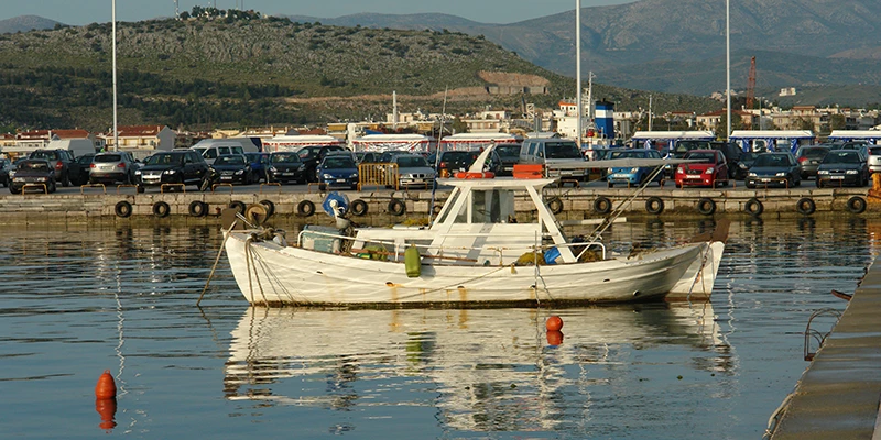 Fishing boats in the Nafplion harbor
