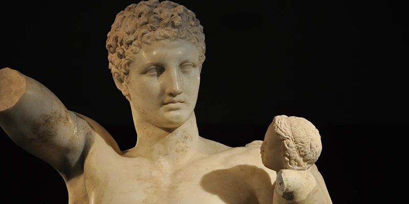 The Hermes of Praxiteles in the Olympia museum