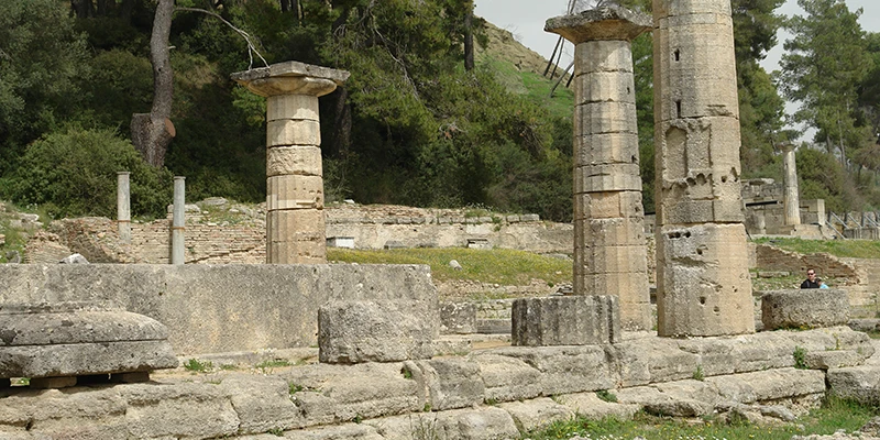 Ruins of the Temple of Hera at Olympia