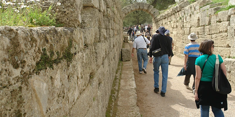 Colonnade of the palaestra at Olympia