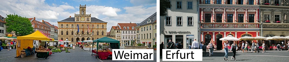 Erfurt and Weimar