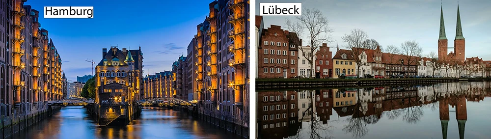 Hamburg and Lübeck