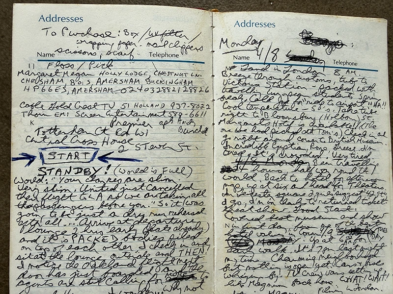 journal begins