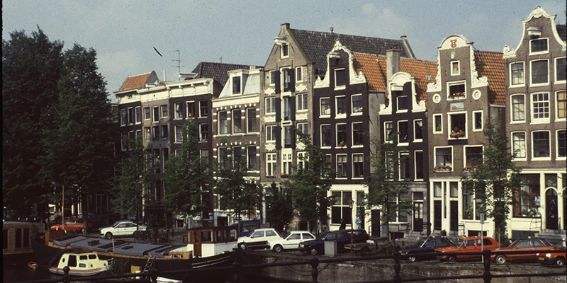 Canal houses along the horseshoe canals of Amsterdam