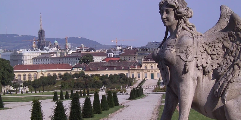The formal garden at Belvedere, Vienna