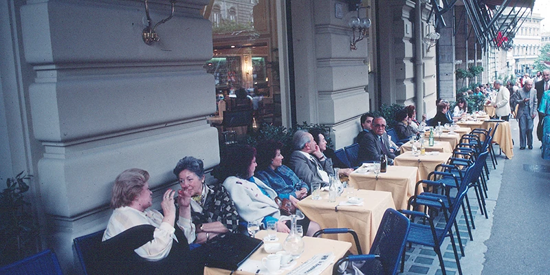 Cafes on the Via Veneto, Rome