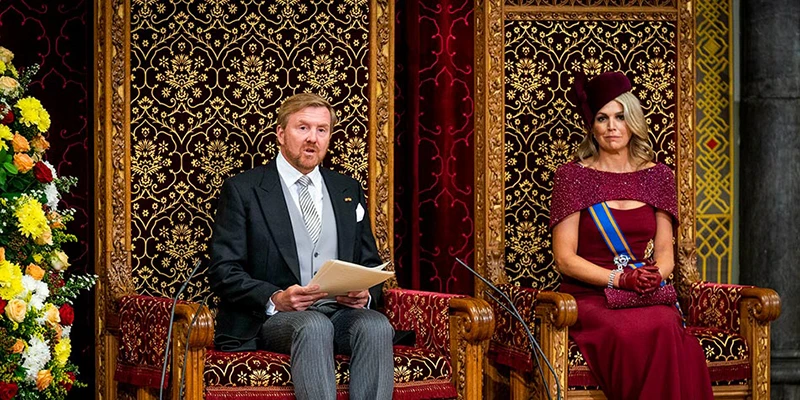 Koning koningin troonrede prinsjesdag